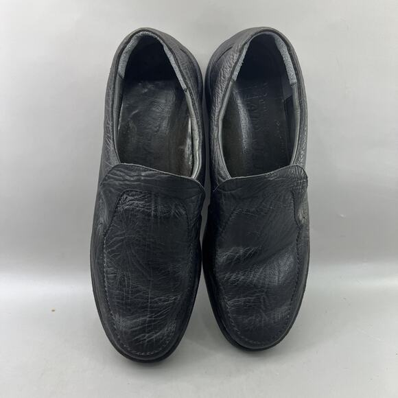 Mephisto Air-Jet Slip On Loafers Men Size 11 Black Leather Comfort Low Top Shoes - Picture 5 of 9